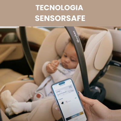 Bebê Conforto Cybex Cloud G Pro com Base Load Leg Moon Black - Tranquilidade com SensorSafe Integrado